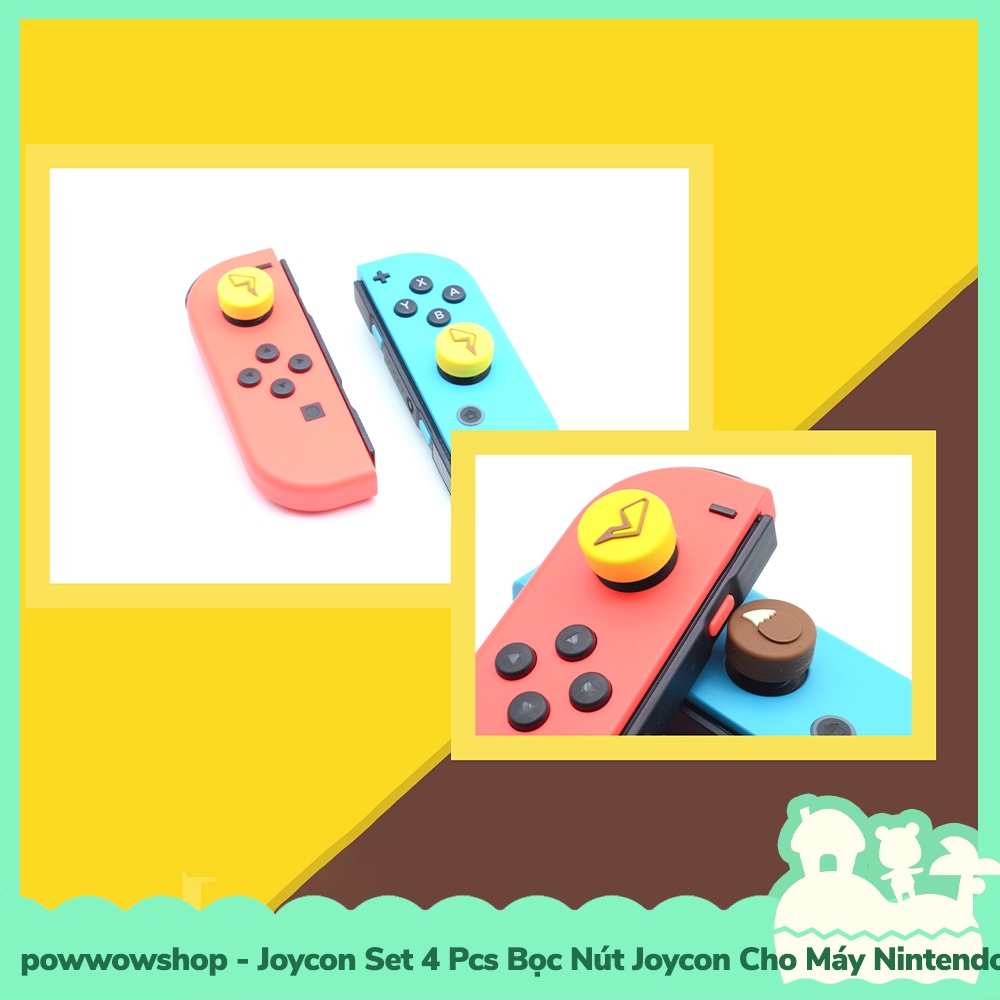[Sẵn VN - Hỏa Tốc] Joycon OLED/V1/V1/Lite Set 4Pcs Bọc Nút Analog Joycon Cho Máy Game Nintendo Switch Game All Style