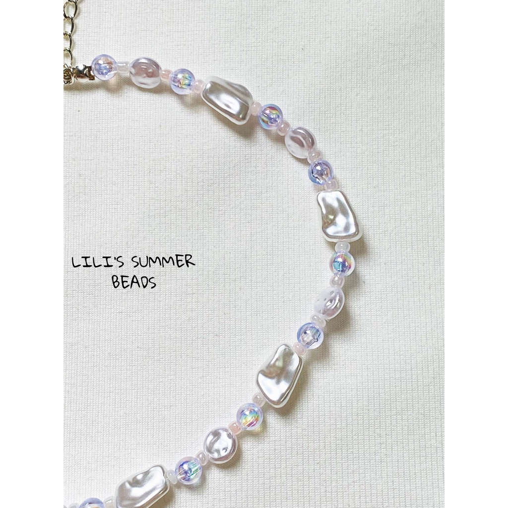 Vòng cổ handmade LILI ARTIFICIAL PEARLS NECKLACE - LILI'S SUMMER BEADS