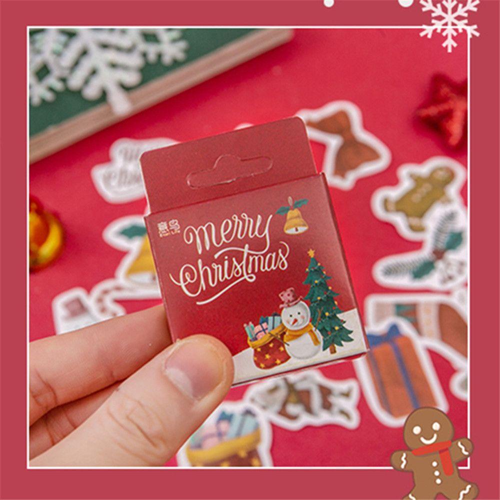 Set 45 Sticker Dán Trang Trí Nhật Ký Chủ Đề Giáng Sinh