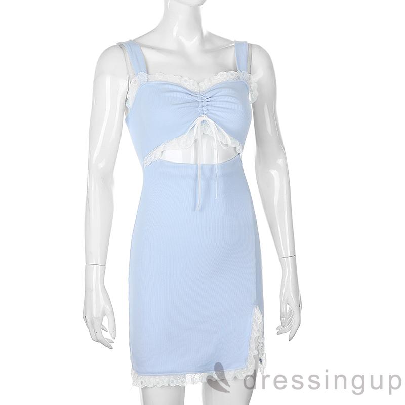 Đầm phối ren thời trang quyến rũ cho nữ size S/M/L | BigBuy360 - bigbuy360.vn
