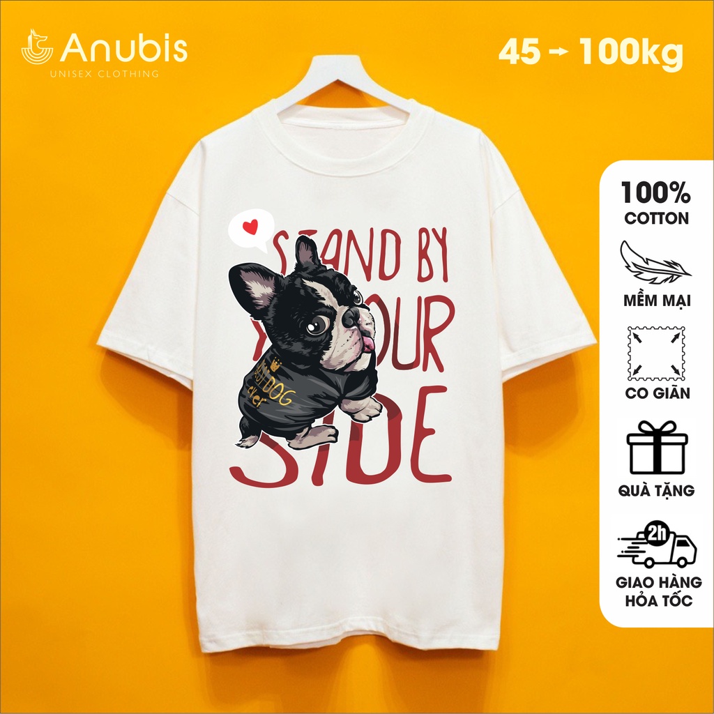 Áo Thun Unisex Pug Cute Bắn Tim Anubis Store