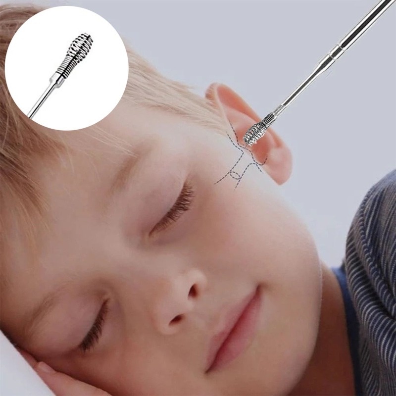 [Hàng mới về] Dụng cụ lấy ráy tai hai đầu bằng thép không gỉ tiện dụng