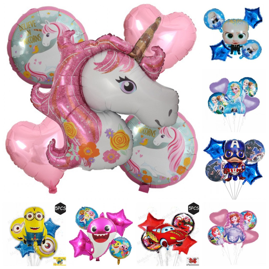 Set 5 Bong Bóng Trang Trí Tiệc Sinh Nhật