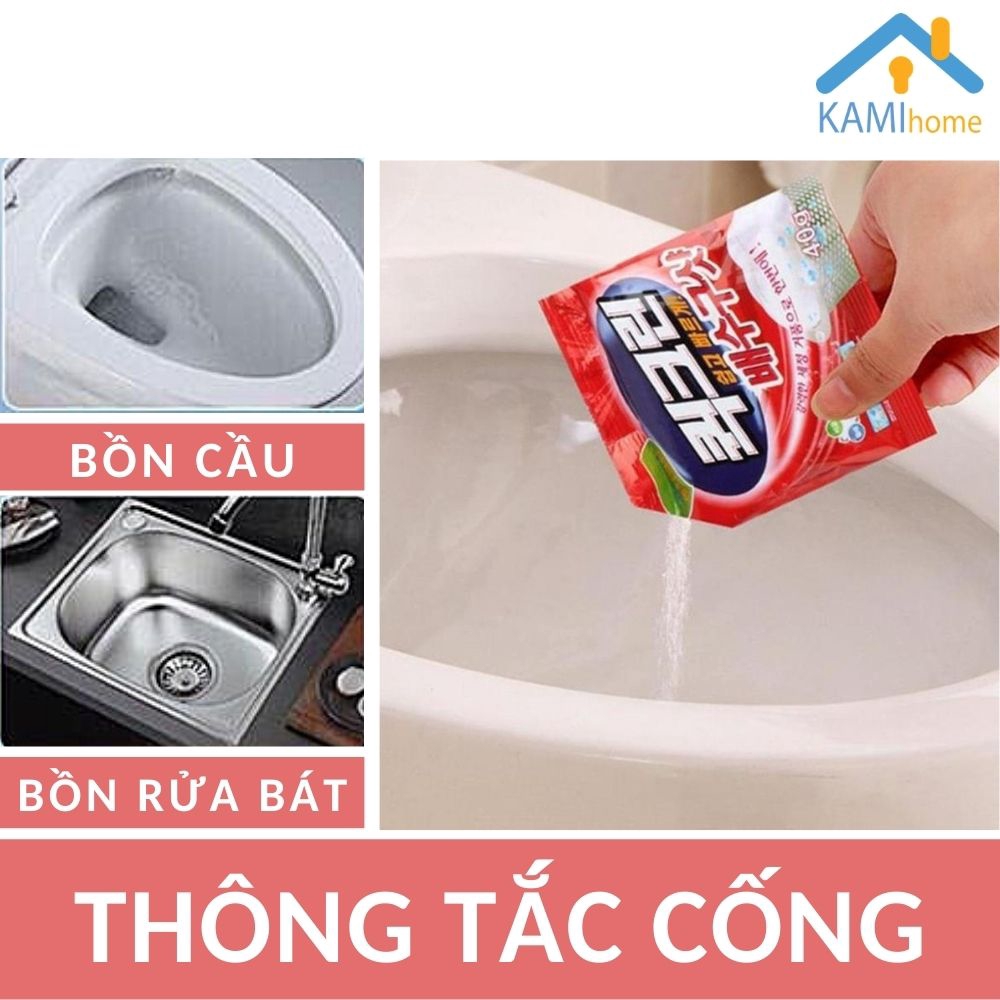 Thông tắc Bồn cầu Bồn rửa bát Cống Ống nước - Dạng Gói mã 70010