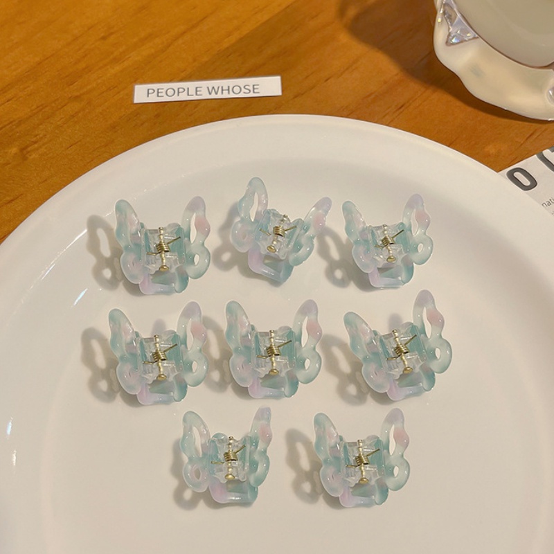 Kẹp Tóc Hình Bướm Nhỏ Màu Gradient Phong Cách Hàn Quốc