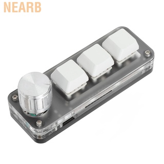 Nearb Mini 3 Key Keypad Mechanical White Gaming Keyboard Programmable One Handed❤GIP