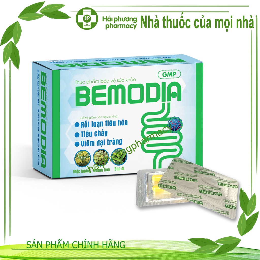 Bemodia hỗ trợ giảm viêm đại tràng , rối loạn tiêu hóa , tiêu chảy 60 viên