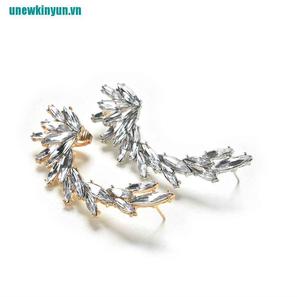 Y●1 Khuyên Kẹp Vành Tai Đính Đá Thời Trang Cho Nữ
