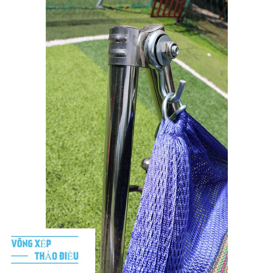 Khung võng xếp inox thang vuông_Võng Xếp Thảo Điều