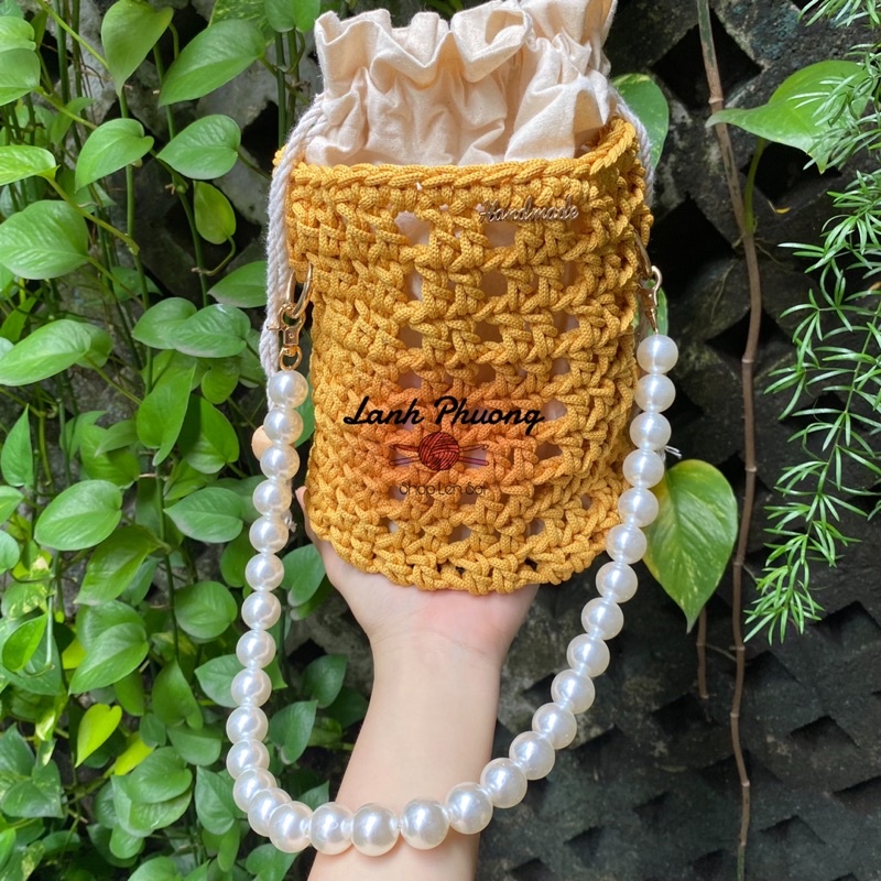 Sợi Chainy Cotton 300gr, Sợi To Đan Móc Túi Xách