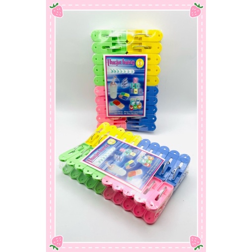 Kẹp Phơi Quần Áo Thuận Hưng Bằng Nhựa Tiện Lợi Nhiều Màu