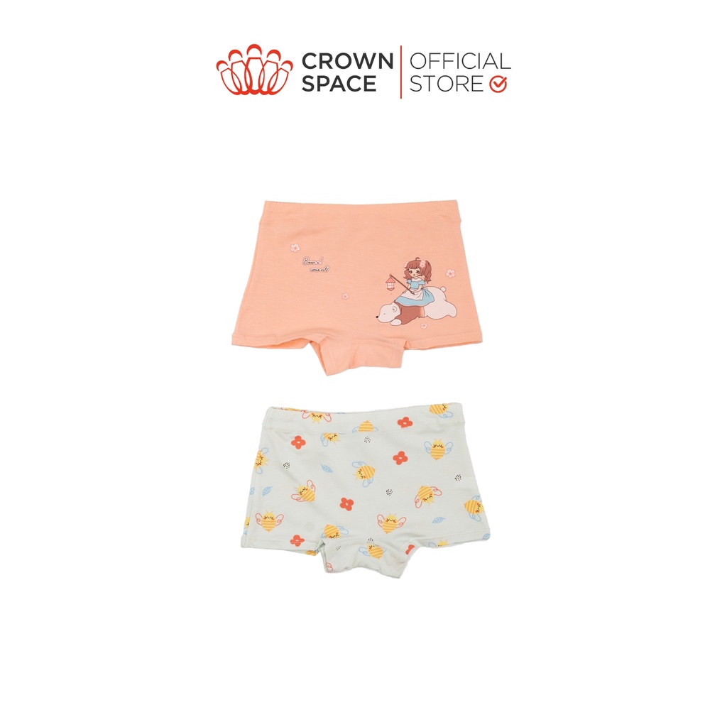 Set Combo 2 Quần Chip Ngẫu Nhiên Cho Bé CrownSpace CK802030 – Cotton Thoáng Mát, Kháng Khuẩn Cho Bé