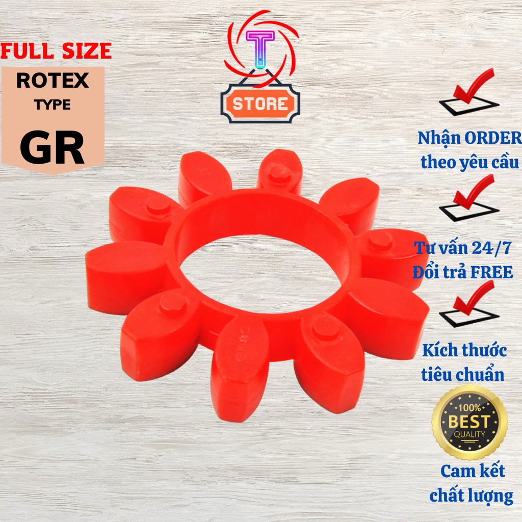 Giảm Chấn Cho Khớp Nối Rotex Type GR Series Full Size GR14, GR19, GR24, GR28, GR38, GR42, GR48