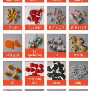 🍑 Charm mô hình dùng để làm background chụp hình 🍑