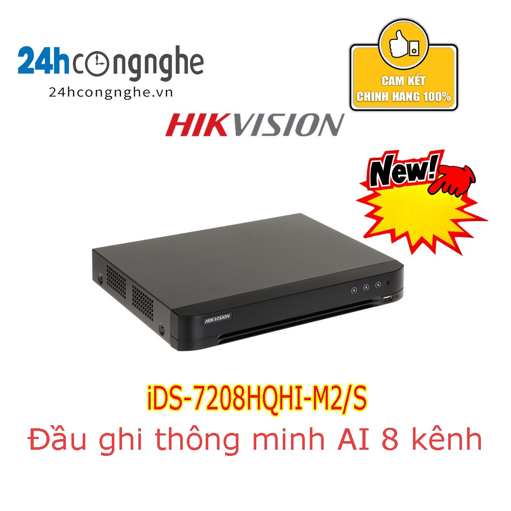 Đầu ghi thông minh AI 8 kênh HDTVI HIKVISION iDS-7208HQHI-M2/S