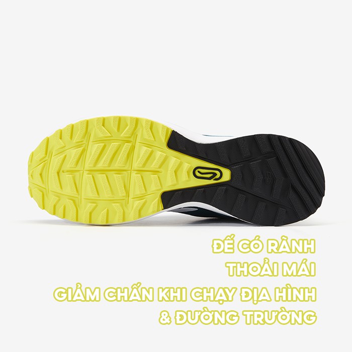 Giày chạy bộ nam DECATHLON Kalenji Run active - xanh lá cây