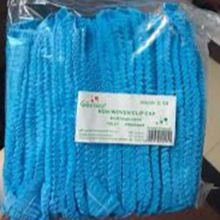 Bịch 100 cái bao trùm tóc (Nón giấy y tế/ nón con sâu) bdb