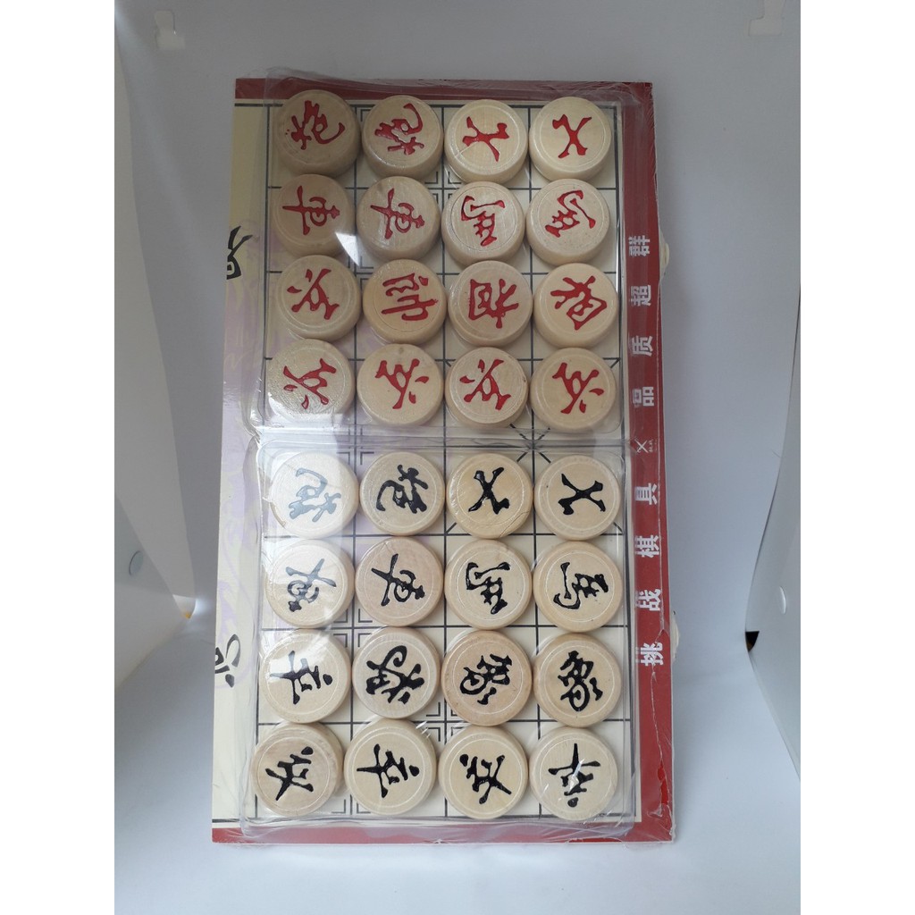 Bộ cờ tướng bằng gỗ Siêu to, Siêu sắc nét giá hạt rẻ - Quân cờ 3cm - 4cm, bàn KT 34x31cm - 44x38cm