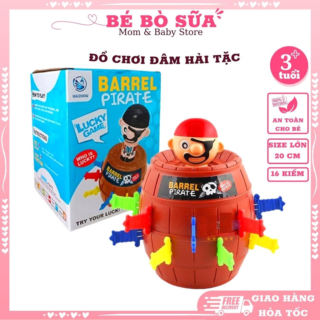 Đồ chơi đâm hải tặc Vui nhộn cho bé, Size lớn 16 kiếm, Trò chơi gia đình, bạn bè
