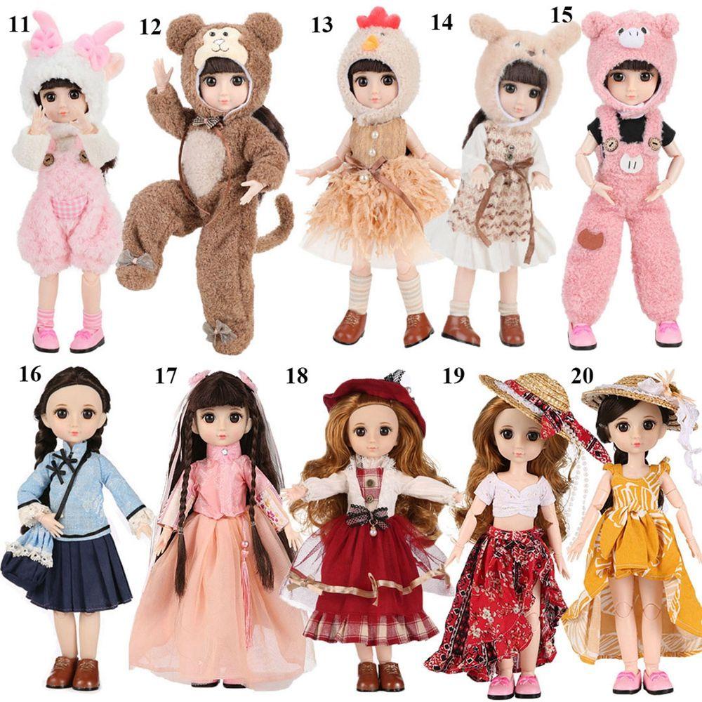 RAINBOW Đầm Cho Búp Bê Obitsu 11 Ob11 16~17cm (26 Kiểu)