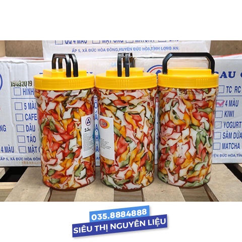 Thạch cá heo nhiều màu Hàng Huy (Duo Xian) hộp 2,5kg chuyên dùng pha món trà chanh con cá