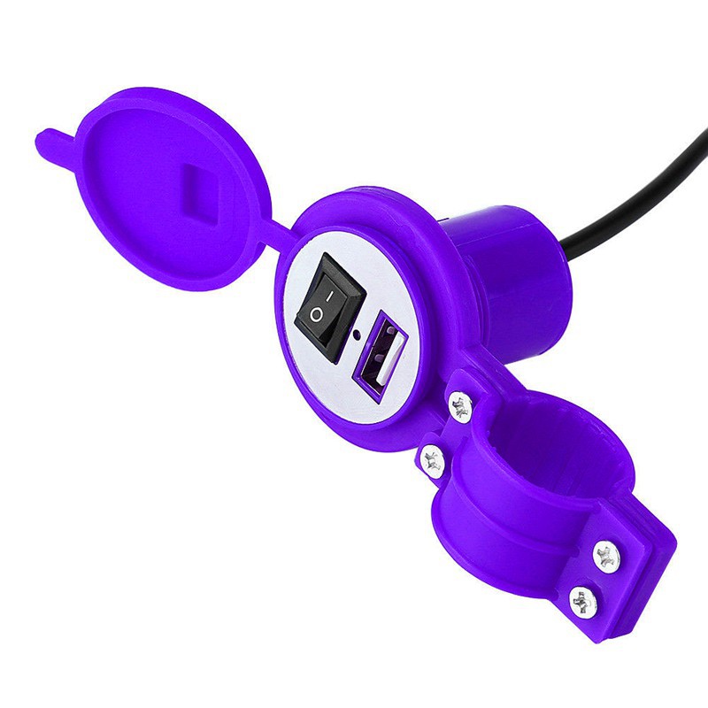 Bộ sạc điện thoại USB 12V 1.5A chống nước cho xe máy