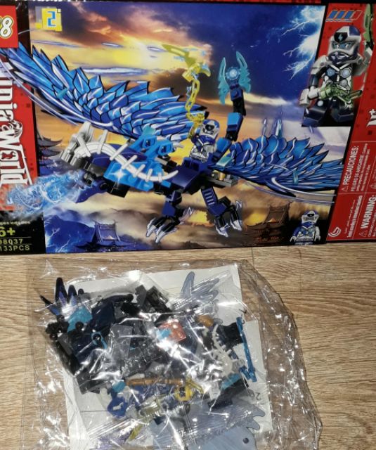 Lắp ráp 1 hộp LegoNinja Rồng có cánh 98037 có trên 130 chi tiết bằng nhựa ABS