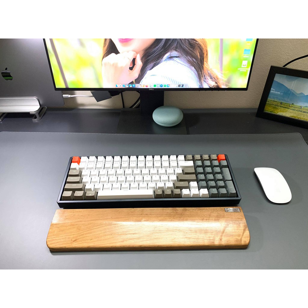 Kê tay bàn phím - Chất liệu gỗ tự nhiên