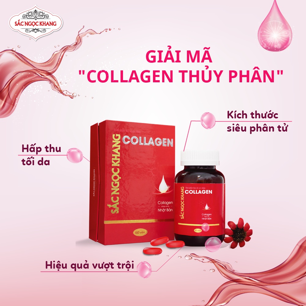 Collagen Sắc Ngọc Khang thế hệ mới 100% từ Nhật Bản [Hộp 60 viên] | Thế Giới Skin Care