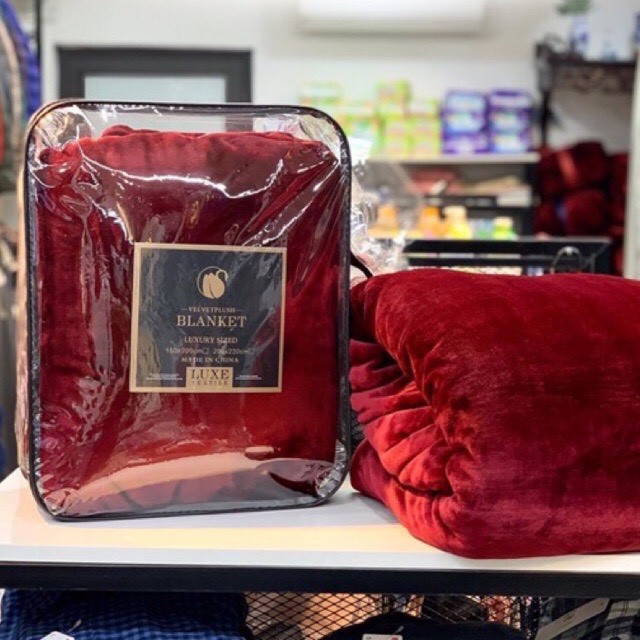 CHĂN LÔNG THỎ BLANKET LOẠI DÀY CÓ TÚI ĐỰNG, KÍCH THƯỚC RỘNG 2mx2m3 NHẬP KHẨU
