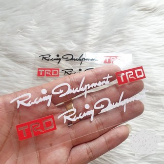 Bộ 4 Tem Dán tay nắm chữ "Racing Development TRD"