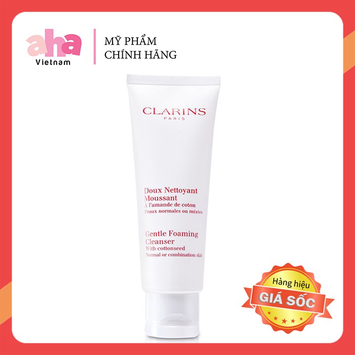 Sữa Rửa Mặt Dành Cho Da Thường Và Da Hỗn Hợp Clarins Gentle Foaming Cleanser 30ml hoặc 50ml | BigBuy360 - bigbuy360.vn