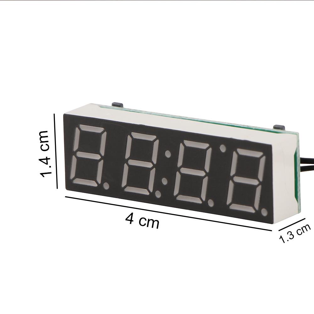 CHINK Mini Car Digital Clock Thermometer Voltmeter 3 IN 1 Meter LED Display