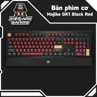 Bàn phím cơ Mojike GK1 Black Red (AKKO sw v2 / LED trắng) | Bảo hành chính hãng 12 tháng