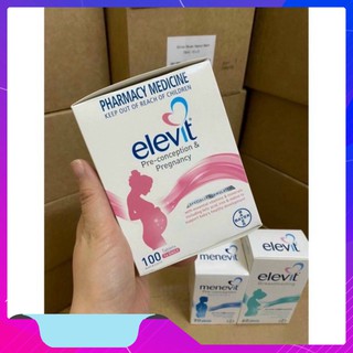 LỖ QUÁ CÁC BÁC  VIÊN UỐNG ELEVIT CHO BÀ BẦU 100 VIÊN - ĐỦ BILL CHEMIST LỖ QUÁ CÁC BÁC