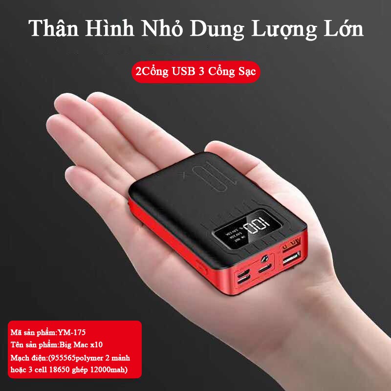 Pin sạc dự phòng mini 30.000mAH BigMac - HanruiOffical