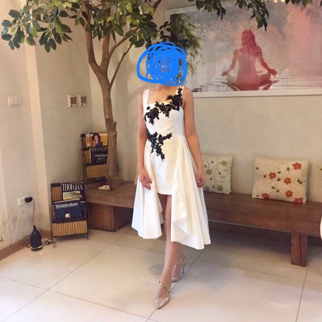 Đầm Ivy trắng S