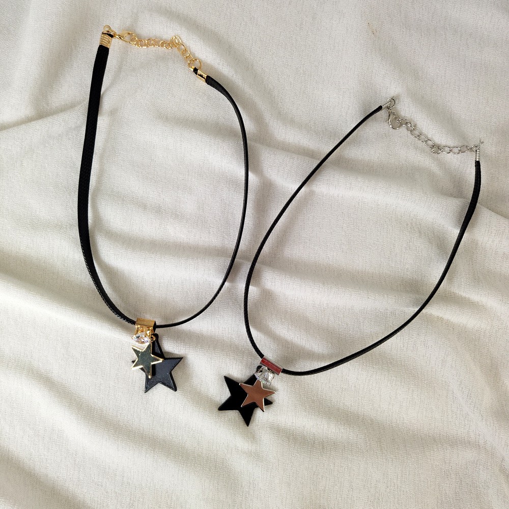 Vòng cổ choker 2 ngôi sao  MS: V6
