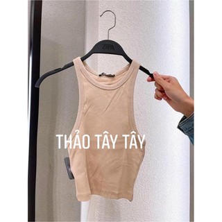 [Hình Thật] Áo Ba Lỗ Croptop Chất Tăm