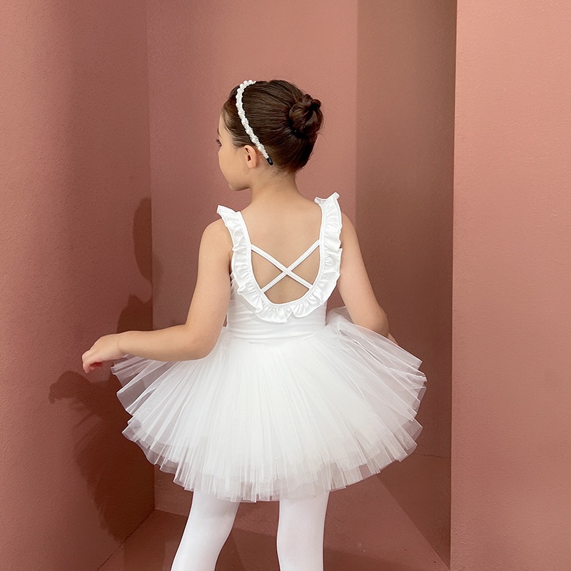 Đầm Múa Chất Liệu Cotton Mỏng Phong Cách Trung Hoa Xinh Xắn Cho Bé Gái