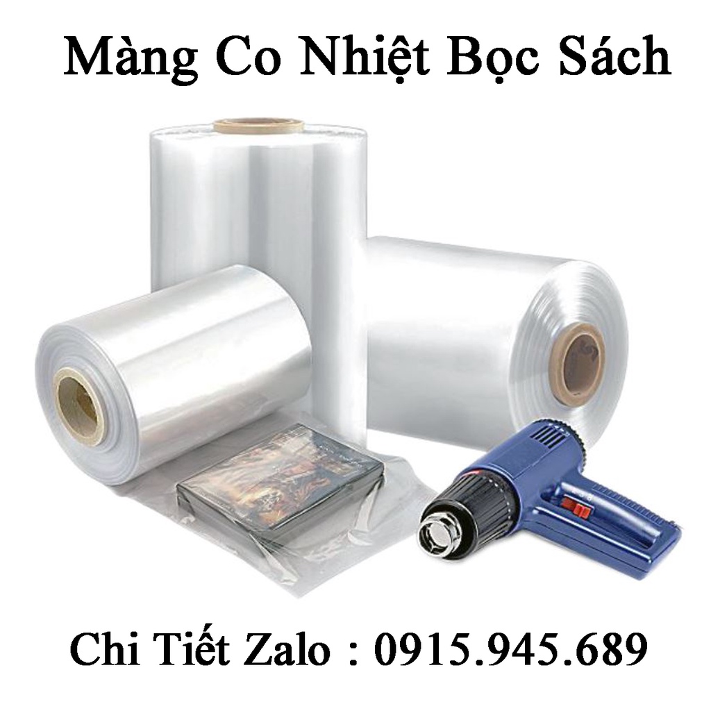 Màng Co Nhiệt PVC Loại 1 Bọc Bảo Vệ Niêm Phong Sách Vở Đủ Size