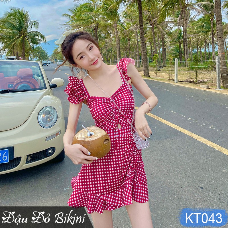 Bikini liền thân cao cấp, áo tắm nữ một mảnh phong cách Hàn quyến rũ, đồ bơi phom dáng đẹp, chất thun bơi lạnh | KT043