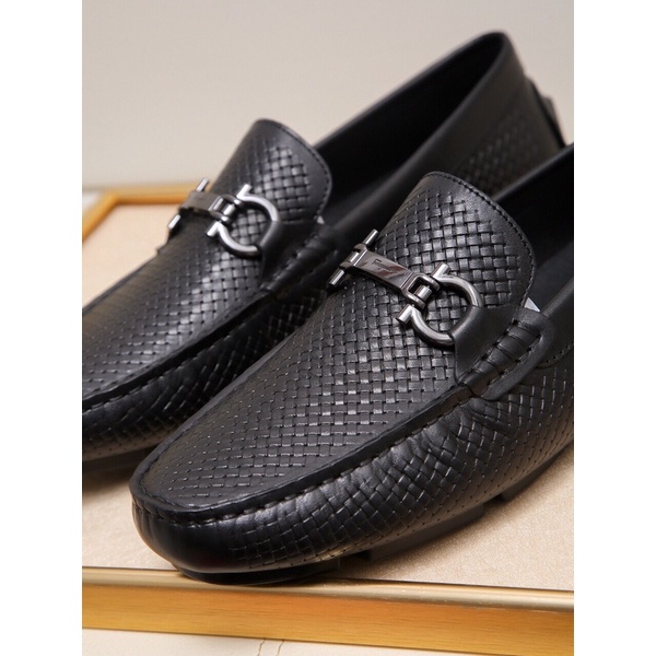 Giày lười nam thương hiệu Salvatore Ferragamo cao cấp mẫu mới da thật