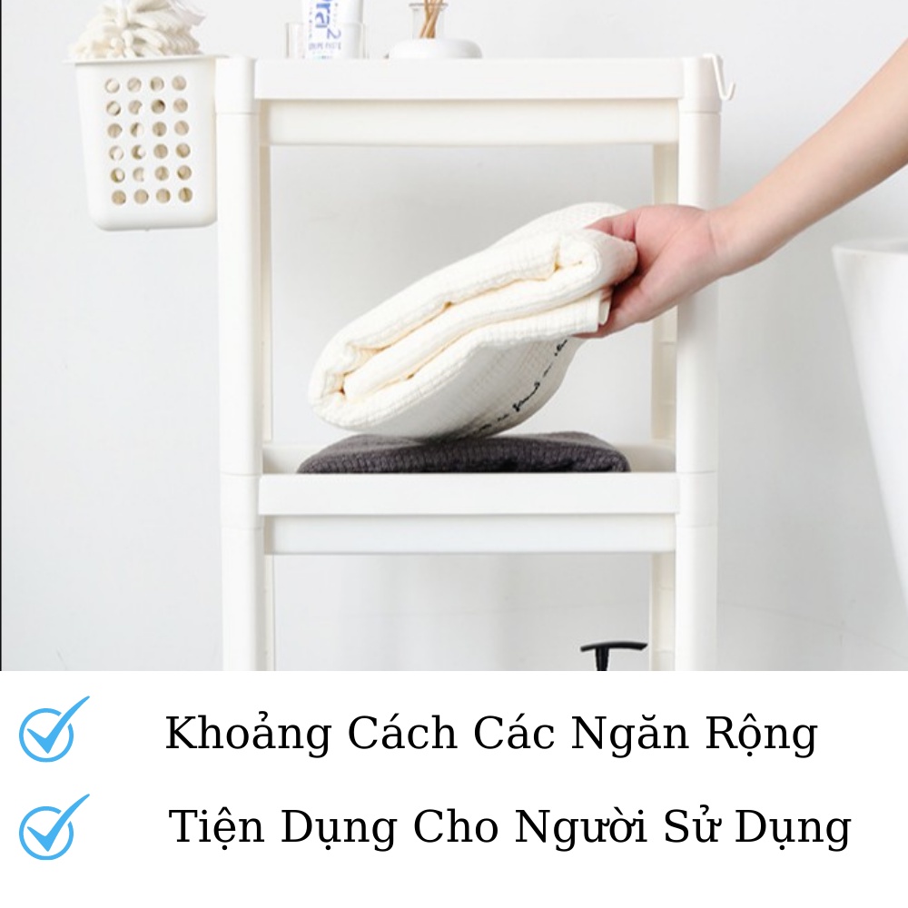 Kệ đa năng để đồ nhà tắm nhựa chia 2 3 4 tầng Inochi Nhà Bếp đựng mỹ phẩm đựng giày dép sách vở