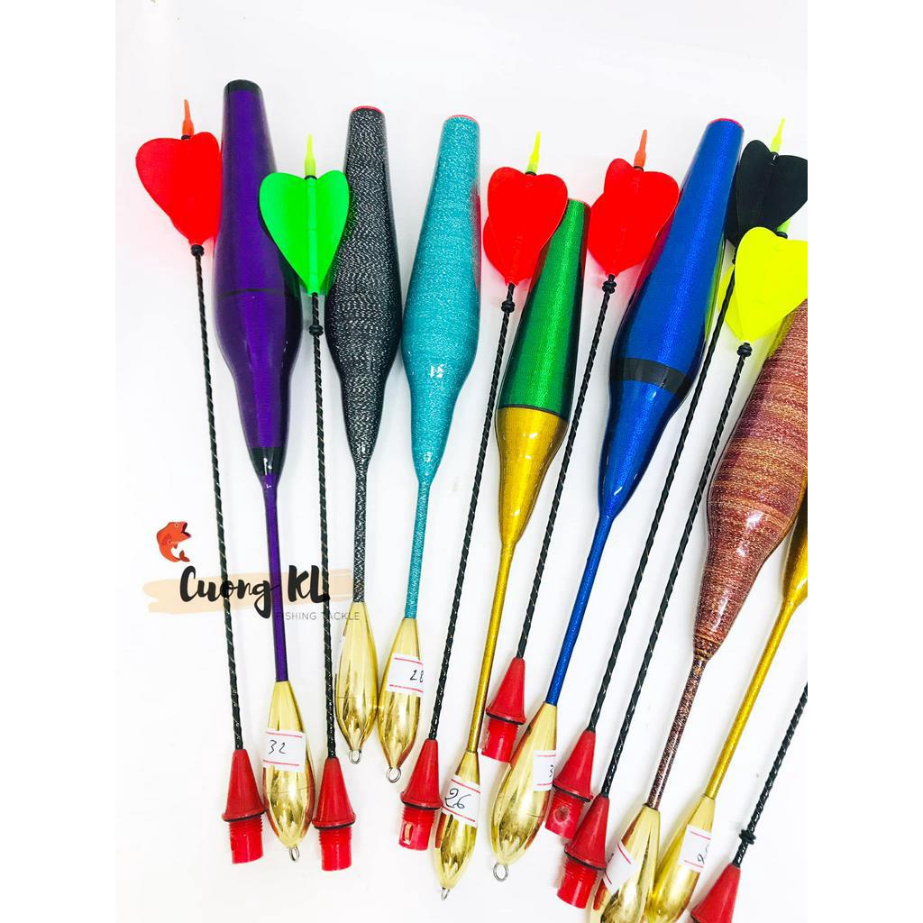Phao câu cá dáng hồ lô cuốn chỉ cọng vặn