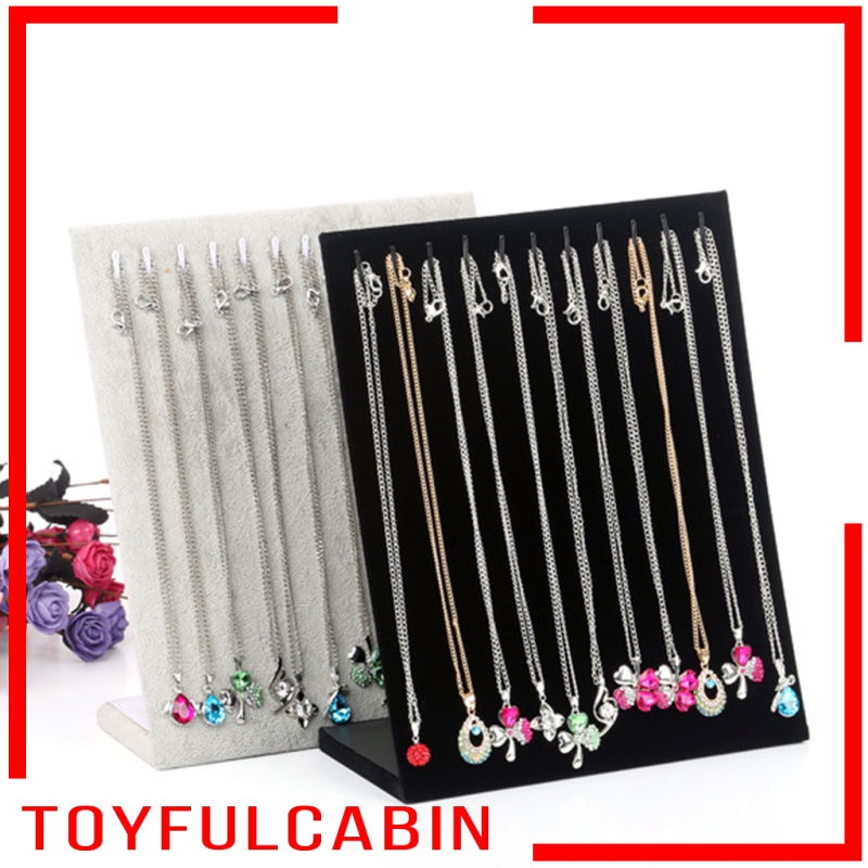 Set 10 Móc Nhung Trưng Bày Trang Sức Màu Đen