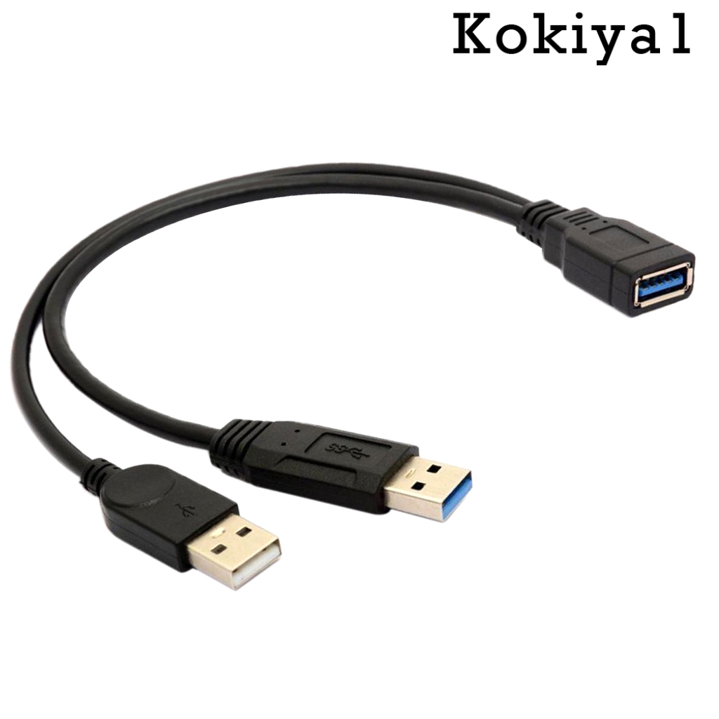 Dây cáp chia dữ liệu chữ Y chuyển đổi USB lỗ cắm sang 2 USB đầu cắm tiện lợi