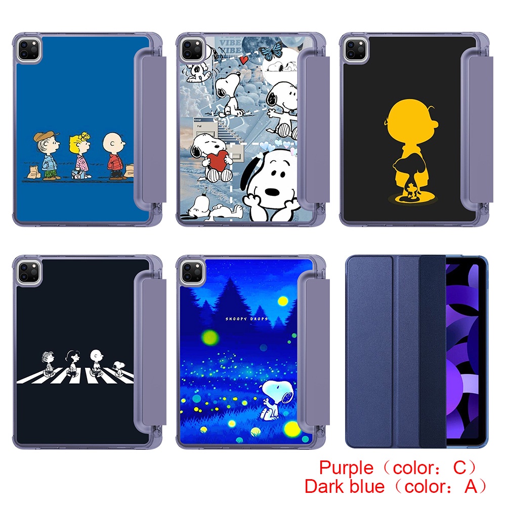 Ốp Máy Tính Bảng Silicon Mềm Hình Snoopy Oải Hương 31J Cho iPad 7 8 9 Pro Mini4 Mini5 Air2 Air3 Air4 2022