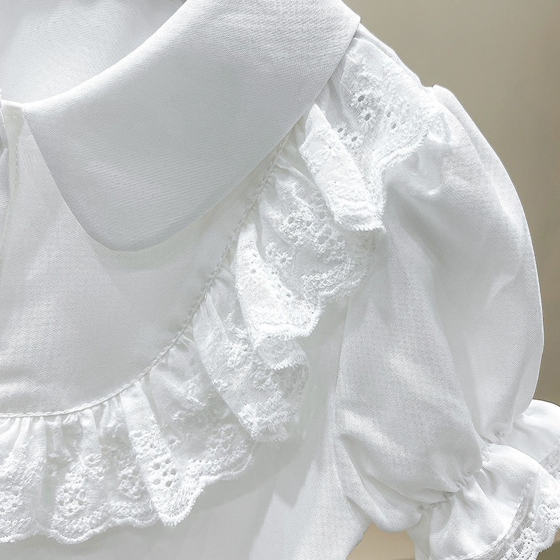 Áo Sơ Mi Tay Ngắn Phong Cách Mới 2022 Cho Bé Gái