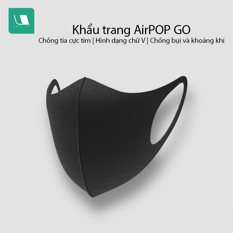 [ Combo 5 Cái ] Khẩu trang AirPOP GO Chống tia cực tím, Chống bụi và thoáng khí